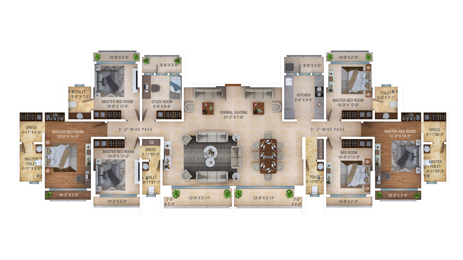 3 BHK JODI 2D
